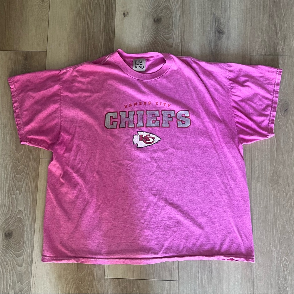 Furst of a Kind Kansas City Chiefs Pink T-Shirt